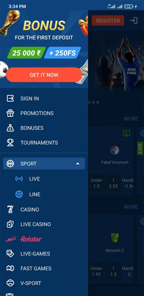 Mobile screenshots of the Mostbet 2
